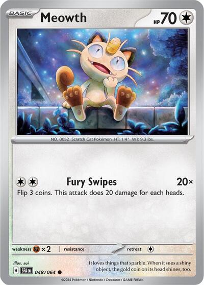 Scarlet & Violet Shrouded Fable - 048/064 Meowth Common