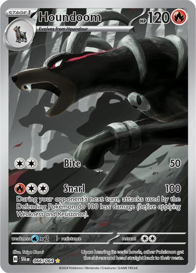 Scarlet & Violet Shrouded Fable - 066/064 Houndoom Illustration Rare
