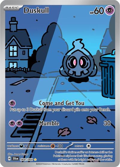 Scarlet & Violet Shrouded Fable - 068/064 Duskull Illustration Rare