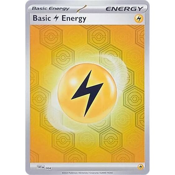 Scarlet & Violet Shrouded Fable - 4 Basic Lightning Energy Common