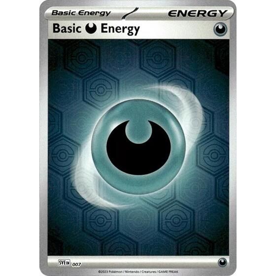 Scarlet & Violet Shrouded Fable - 7 Basic Darkness Energy (Reverse Holofoil) Common