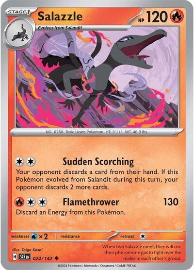 Scarlet & Violet Stellar Crown - 024/142 Salazzle Uncommon