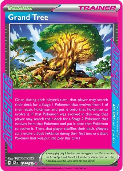 Scarlet & Violet Stellar Crown - 136/142 Grand Tree ACE SPEC Rare