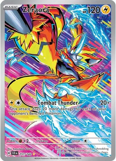 Scarlet & Violet Stellar Crown - 151/142 Zeraora Illustration Rare