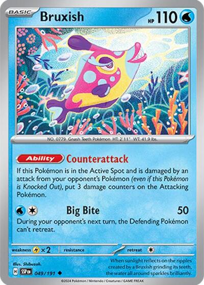 Scarlet & Violet Surging Sparks - 049/191 Bruxish Uncommon