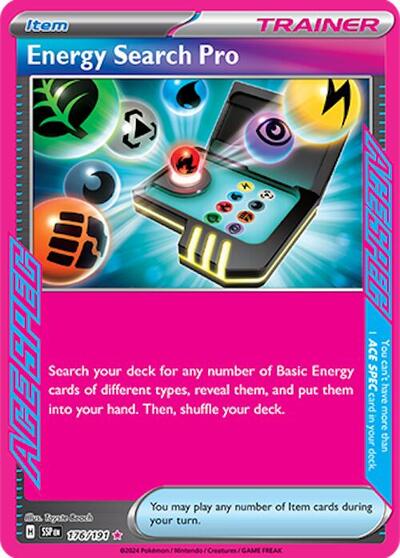 Scarlet & Violet Surging Sparks - 176/191 Energy Search Pro ACE SPEC Rare