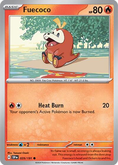 Scarlet & Violet Surging Sparks - 029/191 Fuecoco Common