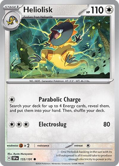 Scarlet & Violet Surging Sparks - 155/191 Heliolisk Common