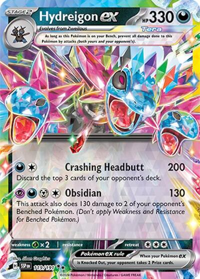 Scarlet & Violet Surging Sparks - 119/191 Hydreigon ex Double Rare