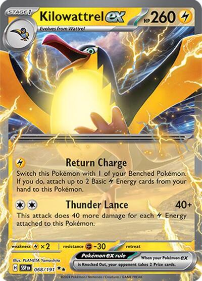 Scarlet & Violet Surging Sparks - 068/191 Kilowattrel ex Double Rare