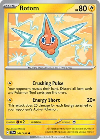 Scarlet & Violet Surging Sparks - 061/191 Rotom Common