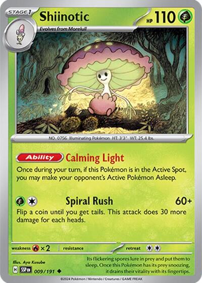 Scarlet & Violet Surging Sparks - 009/191 Shiinotic Uncommon