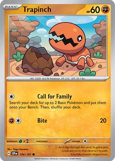 Scarlet & Violet Surging Sparks - 104/191 Trapinch Common