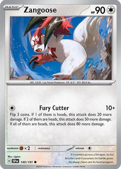 Scarlet & Violet Surging Sparks - 149/191 Zangoose Common