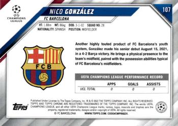 2021-22 Topps Chrome UEFA Champions League #107 Nico González