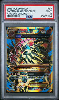2015 Pokemon Primal Groudon EX 97/98 Ancient Origins PSA 9