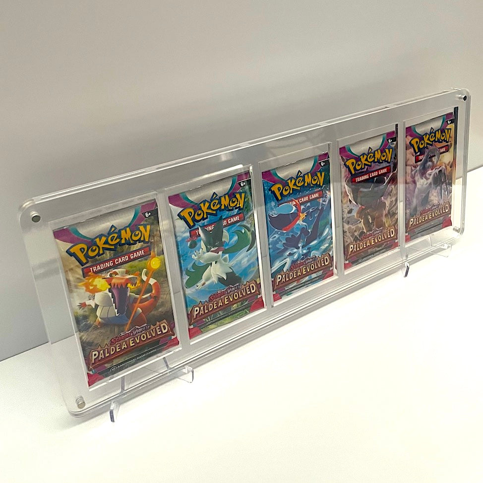 Card Bot Acrylic Case - Pokémon TCG 5-Pane Booster Pack "Art Set" Size