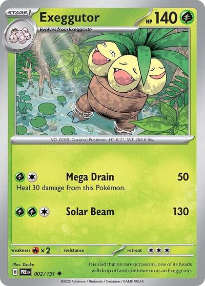 Scarlet & Violet Prismatic Evolutions - 002/131 Exeggutor Uncommon