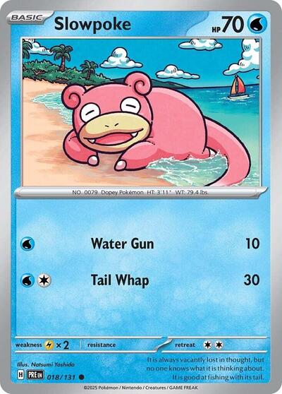 Scarlet & Violet Prismatic Evolutions - 018/131 Slowpoke Common