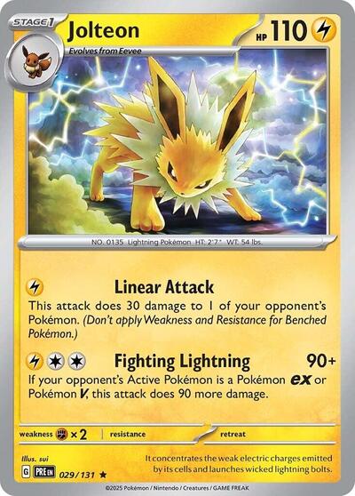 Scarlet & Violet Prismatic Evolutions - 029/131 Jolteon Rare