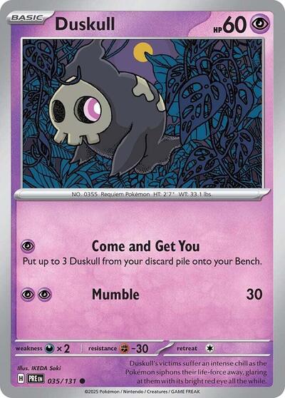 Scarlet & Violet Prismatic Evolutions - 035/131 Duskull Common