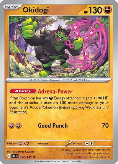 Scarlet & Violet Prismatic Evolutions - 057/131 Okidogi Rare