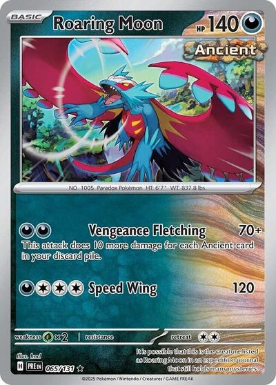 Scarlet & Violet Prismatic Evolutions - 065/131 Roaring Moon Rare