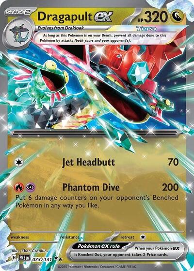 Scarlet & Violet Prismatic Evolutions - 073/131 Dragapult ex Double Rare