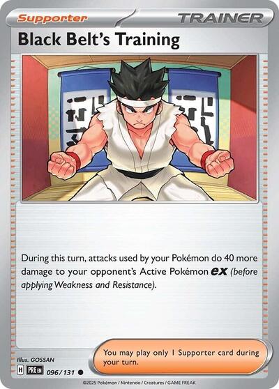 Scarlet & Violet Prismatic Evolutions - 096/131 Black Belt's Training Common