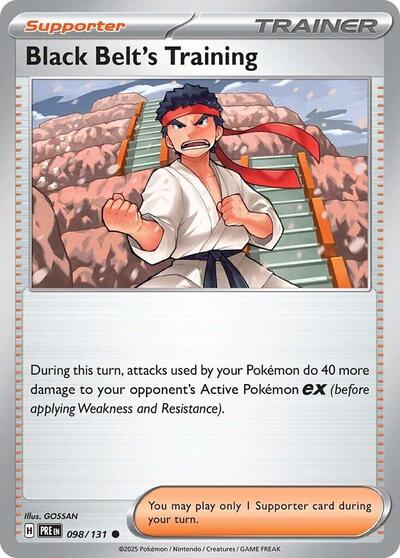 Scarlet & Violet Prismatic Evolutions - 098/131 Black Belt's Training Common