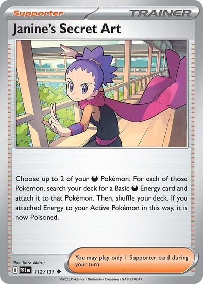 Scarlet & Violet Prismatic Evolutions - 112/131 Janine's Secret Art Uncommon