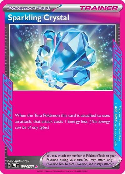 Scarlet & Violet Prismatic Evolutions - 129/131 Sparkling Crystal ACE SPEC Rare