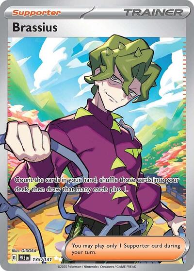 Scarlet & Violet Prismatic Evolutions - 135/131 Brassius Ultra Rare