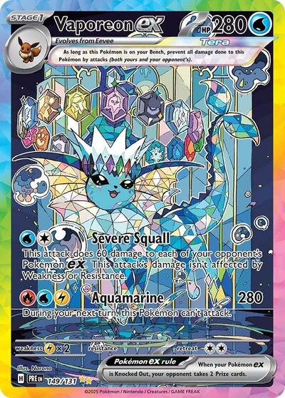 Scarlet & Violet Prismatic Evolutions - 149/131 Vaporeon ex Special Illustration Rare