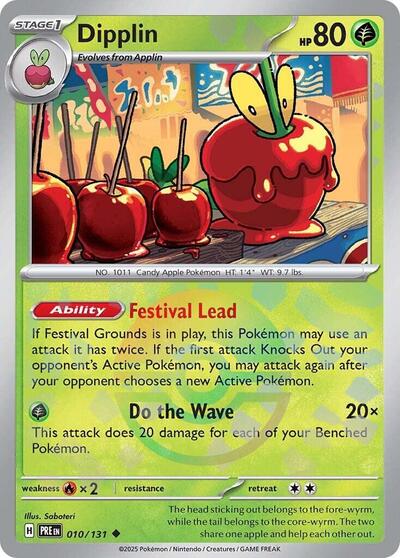Scarlet & Violet Prismatic Evolutions - 010/131 Dipplin (Poke Ball Pattern) Uncommon