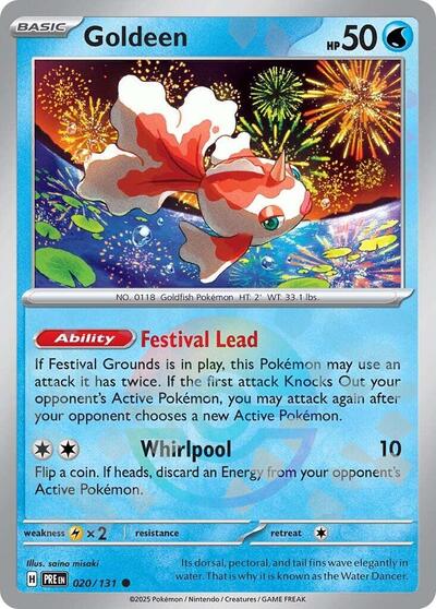 Scarlet & Violet Prismatic Evolutions - 020/131 Goldeen (Poke Ball Pattern) Common