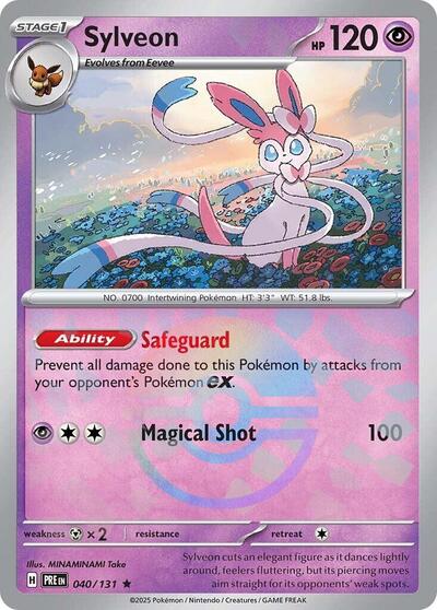 Scarlet & Violet Prismatic Evolutions - 040/131 Sylveon (Poke Ball Pattern) Rare