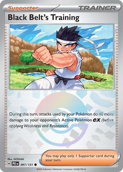 Scarlet & Violet Prismatic Evolutions - 097/131 Black Belt's Training Common