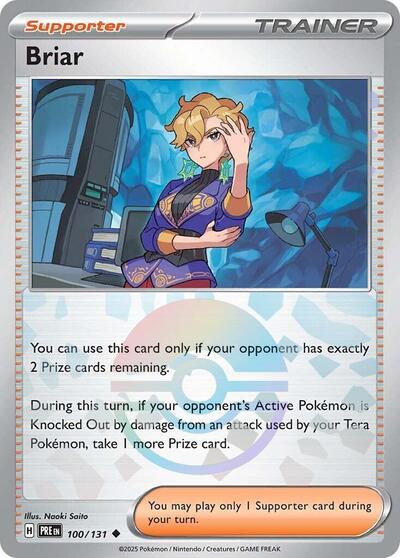 Scarlet & Violet Prismatic Evolutions - 100/131 Briar (Poke Ball Pattern) Uncommon