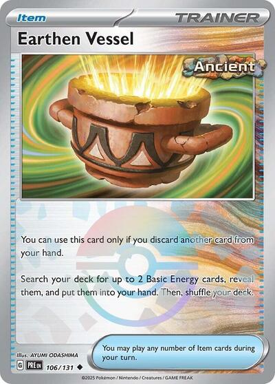 Scarlet & Violet Prismatic Evolutions - 106/131 Earthen Vessel (Poke Ball Pattern) Uncommon