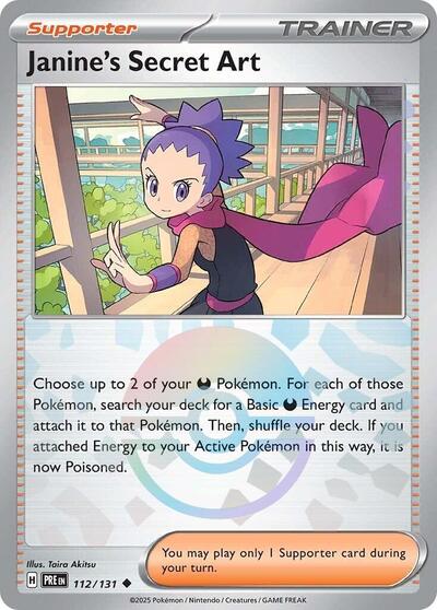 Scarlet & Violet Prismatic Evolutions - 112/131 Janine's Secret Art Uncommon