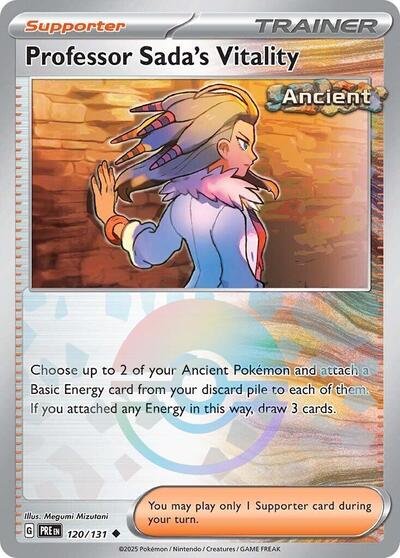 Scarlet & Violet Prismatic Evolutions - 120/131 Professor Sada's Vitality (Poke Ball Pattern) Uncommon