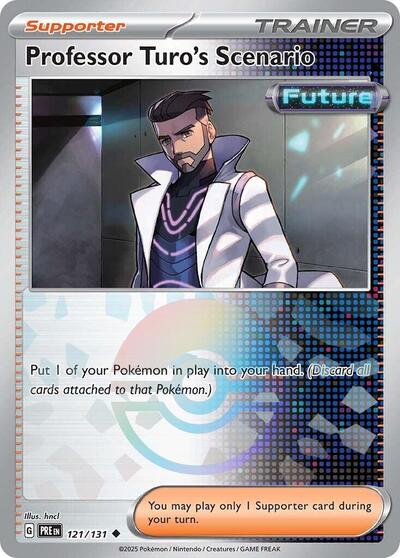 Scarlet & Violet Prismatic Evolutions - 121/131 Professor Turo's Scenario (Poke Ball Pattern) Uncommon