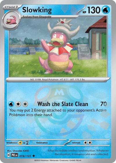 Scarlet & Violet Prismatic Evolutions - 019/131 Slowking (Master Ball Pattern) Uncommon