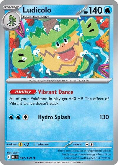Scarlet & Violet Journey Together - 037/159 Ludicolo Rare