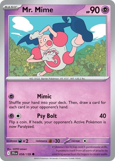 Scarlet & Violet Journey Together - 058/159 Mr. Mime Common