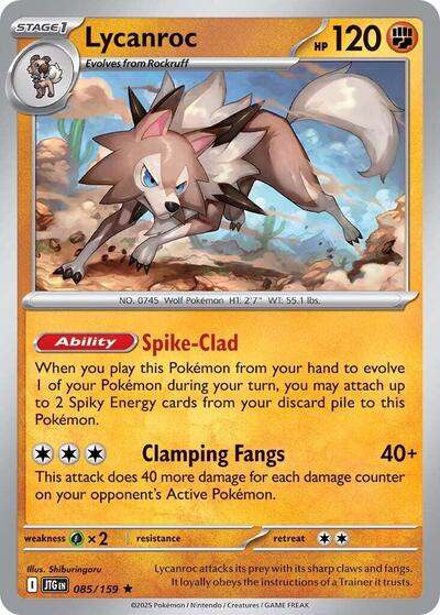 Scarlet & Violet Journey Together - 085/159 Lycanroc Rare