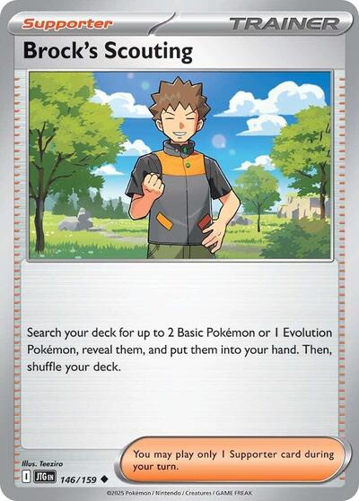 Scarlet & Violet Journey Together - 146/159 Brock's Scouting Uncommon