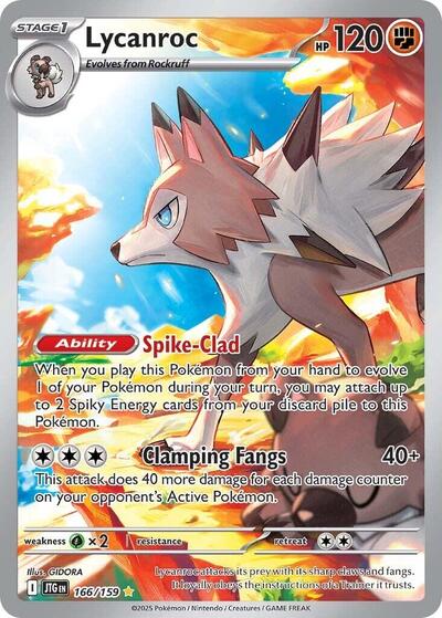 Scarlet & Violet Journey Together - 166/159 Lycanroc Illustration Rare