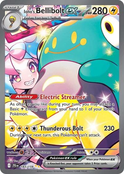 Scarlet & Violet Journey Together - 183/159 Iono's Bellibolt ex Special Illustration Rare